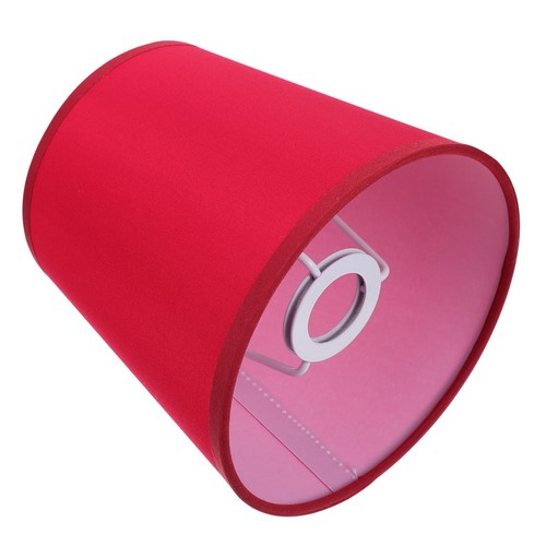 Reusable red cloth lampshade - red,