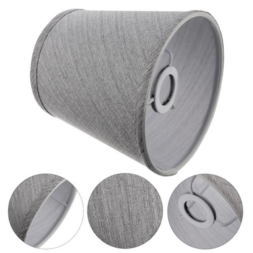 Grey floor lampshade - , table